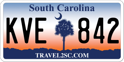 SC license plate KVE842