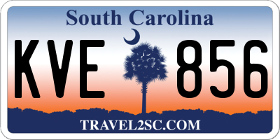SC license plate KVE856