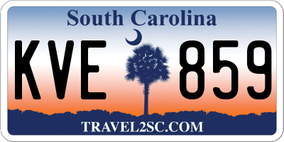 SC license plate KVE859