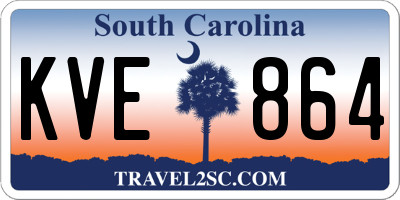 SC license plate KVE864