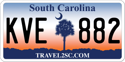 SC license plate KVE882