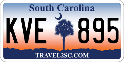SC license plate KVE895