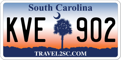 SC license plate KVE902