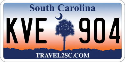 SC license plate KVE904