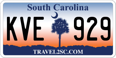 SC license plate KVE929