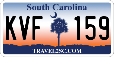 SC license plate KVF159