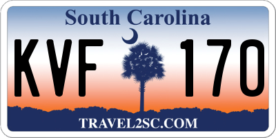 SC license plate KVF170