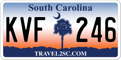 SC license plate KVF246