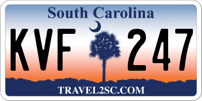 SC license plate KVF247