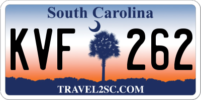SC license plate KVF262