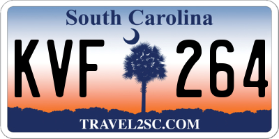 SC license plate KVF264