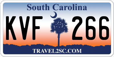 SC license plate KVF266