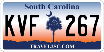 SC license plate KVF267