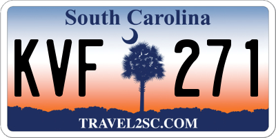 SC license plate KVF271