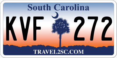 SC license plate KVF272