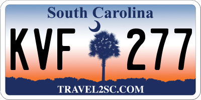 SC license plate KVF277