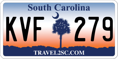 SC license plate KVF279