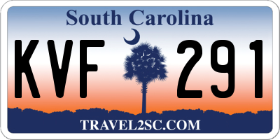 SC license plate KVF291