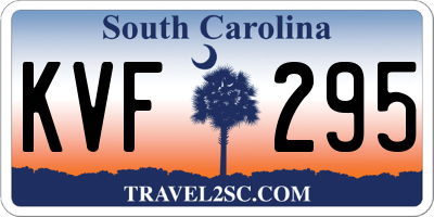 SC license plate KVF295