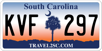 SC license plate KVF297