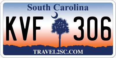 SC license plate KVF306