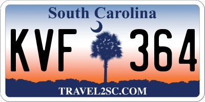 SC license plate KVF364