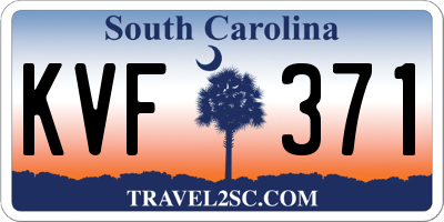 SC license plate KVF371