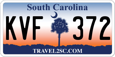SC license plate KVF372