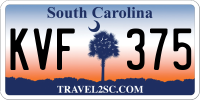 SC license plate KVF375