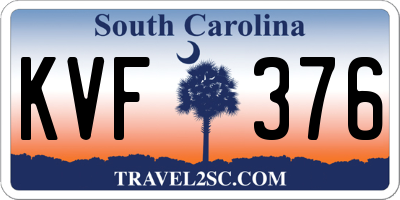SC license plate KVF376