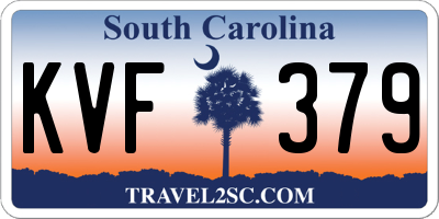 SC license plate KVF379