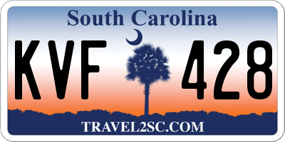 SC license plate KVF428
