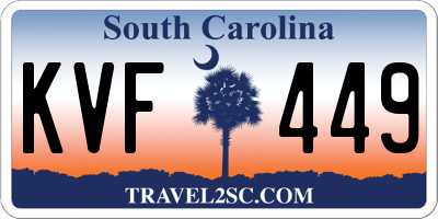 SC license plate KVF449