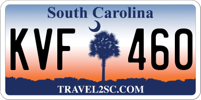 SC license plate KVF460