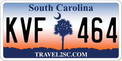 SC license plate KVF464