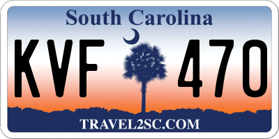 SC license plate KVF470