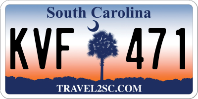 SC license plate KVF471