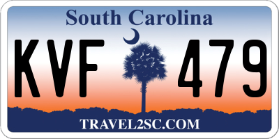 SC license plate KVF479