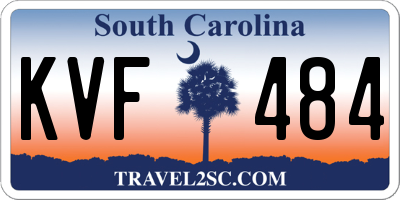 SC license plate KVF484