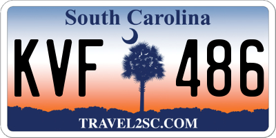 SC license plate KVF486