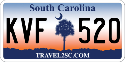 SC license plate KVF520