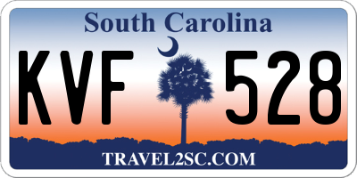 SC license plate KVF528