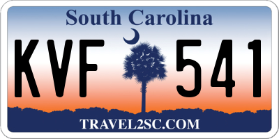 SC license plate KVF541