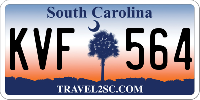 SC license plate KVF564