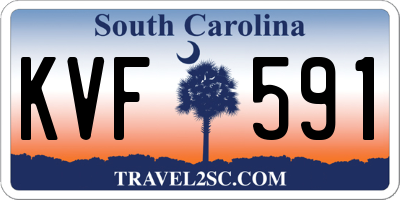 SC license plate KVF591