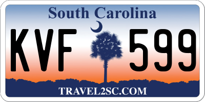SC license plate KVF599