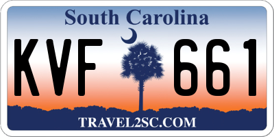 SC license plate KVF661