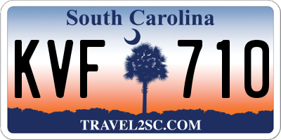 SC license plate KVF710