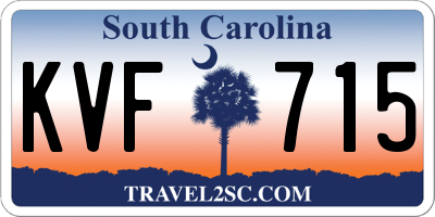 SC license plate KVF715