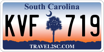 SC license plate KVF719